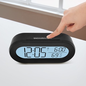 Réveil numérique à capteur ABS intelligent Forme Intérieur Extérieur Décoration intérieure de la maison Utilisation de <span class=keywords><strong>table</strong></span> Réveil électronique numérique à grand écran - Product Image 1