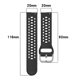 Fournisseur de confiance 20mm Bracelet de montre de remplacement en silicone pour <span class=keywords><strong>Samsung</strong></span> <span class=keywords><strong>Watch</strong></span> 7 6 <span class=keywords><strong>5</strong></span> 4 Band Bracelet intelligent respirant en silicone - Product Image 3