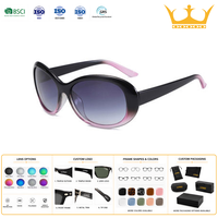Lunettes de soleil ovales légères en plastique à monture complète, confortables, classiques, tendance et à la mode, avec protection UV400 dégradée, vente en gros