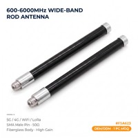 Antena Omnidireccional de Fibra de Vidrio de Banda Ultra Ancha de 600-6000 MHz