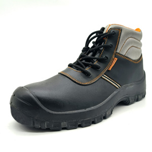 Zapatos de Seguridad y Trabajo para Hombre de Alta Calidad, Antideslizantes, con Suela Aislante, Antiaplastamiento, Antipinchazos, de Cuero Vacuno Genuino, Color Negro - Product Image 4