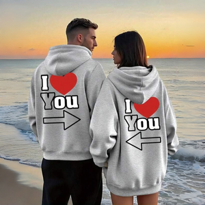 Sudaderas unisex de moda, diseño personalizado, algodón grueso de alta calidad, logotipo serigrafiado, OEM, sudaderas para parejas - Product Image 4