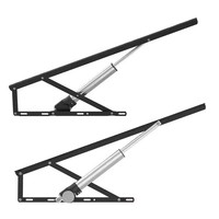 Barre de support de lit électrique intelligente contrôlée à distance Boîte de lit hydraulique avec support de Tatami en fer