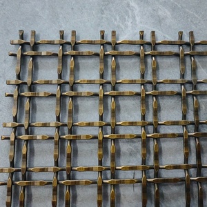 Grillage en acier inoxydable pour la conception architecturale, technique <span class=keywords><strong>de</strong></span> tissage uni, revêtement <span class=keywords><strong>de</strong></span> façade métallique, application <span class=keywords><strong>de</strong></span> panneaux découpés sur mesure - Product Image 5