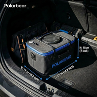 POLAR BEAR Kit de detailing automobile sans fil 21V Lithium Brushless 50+ pièces, lavage/soufflage/aspiration, plastique, pression 40 bars, compatible Makita