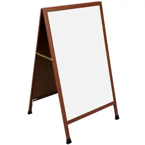 Magnetic Blackboard Sign For Restaurant Wood Frame Chalk Writing Board For Outdoor Use