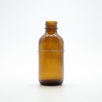 Bouteille ronde en verre, abricot Boston, pipette académique