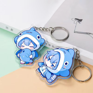 Custom Design Bulk Promotional <b>Keychain</b> Custom Logo Cute Kawaii Cartoon <b>Anime</b> Clear Glitter Acrylic Plastic <b>Keychain</b> Acrylic - Product Image 1