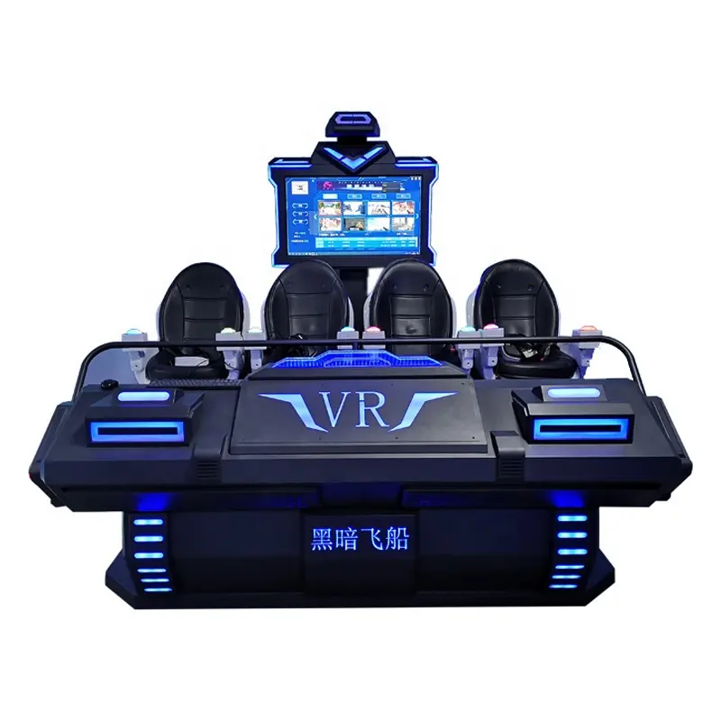 3D динамический 4-местный VR Dark Ship 9D симулятор виртуальной реальности игровой автомат оборудование