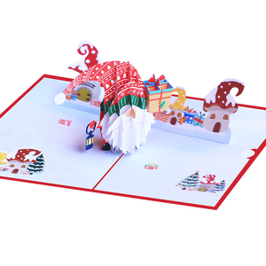 Carta Pop-up di lusso 3D busta di musica creativa carta vuota da cartolina di <span class=keywords><strong>compleanno</strong></span> carta <span class=keywords><strong>regalo</strong></span> di natale "grazie" biglietto di auguri - Product Image 3