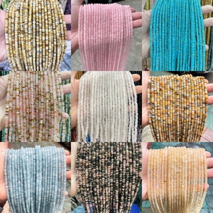 JD 젬스 도매 4*<span class=keywords><strong>2mm</strong></span> 고품질 천연석 주판형 루스 비즈 DIY 주얼리 제작용 남녀 공용 - Product Image 5