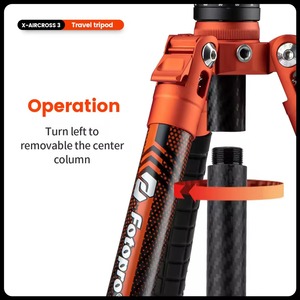 <span class=keywords><strong>Fotopro</strong></span> <span class=keywords><strong>Trépied</strong></span> de voyage en fibre de carbone <span class=keywords><strong>Trépied</strong></span> vidéo compact portable ultraléger pour appareil photo - Product Image 3
