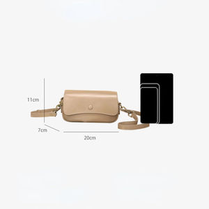 Sacs à bandoulière en cuir de vache véritable AndoBag pour femmes, sacs carrés petits décontractés à la mode, sacs à main pour femmes 9277 - Product Image 4