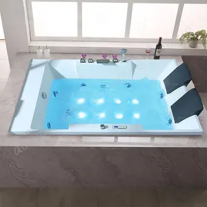 嵌入式Yacuzzi浴缸嵌入式水按摩室内2人水疗浴缸酒店浴室配件