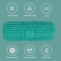 Rouleau de massage électrique vibrant en mousse intégrale OEM/ODM avec 3 vitesses EVA CE FCC