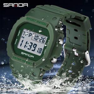 Reloj Digital SANDA 2107 para Hombre, Reloj Deportivo Resistente al Agua para Exteriores, Cronómetro para Correr, Reloj Electrónico LED para Hombre - Product Image 3