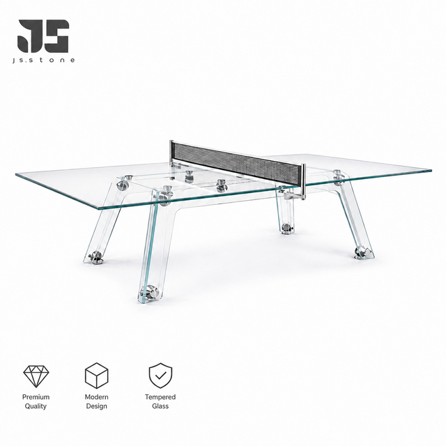 High Quality Furniture Luxury Temper Glass Ping-pong Table Play Table Tennis Multi-function square Table