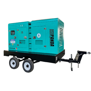 Générateurs silencieux Perkins sur remorque 30kW 40kW 50kVA 100kVA à haute vitesse avec capot insonorisé, adaptés à une utilisation routière en extérieur - Product Image 1