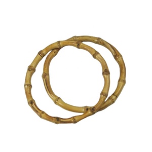 Poignée <span class=keywords><strong>de</strong></span> <span class=keywords><strong>sac</strong></span> en bambou <span class=keywords><strong>de</strong></span> couleur naturelle <span class=keywords><strong>de</strong></span> 25 cm pour sacs - Product Image 1
