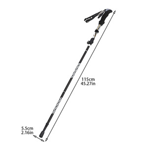 AkaiC Trekking Poles Aluminum Alloy 3 Section <b>Collapsible</b> Hiking Poles <b>Walking</b> <b>Sticks</b> - Product Image 3