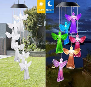 Garden Supplies Solar Crystal Wind <strong>Chimes</strong> Outdoor Decor Solar <strong>Angel</strong> Wind <strong>Chime</strong> Lights Garden Landscape Solar Wind <strong>Chimes</strong> Lights - Product Image 3