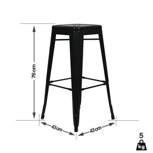 Sillas de Bar <span class=keywords><strong>Tolix</strong></span> de Metal Apilables con Patas Altas, Muebles de Exterior al Por Mayor a Precio Económico - Product Image 6