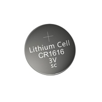 Batería de manganeso de litio CR1616 3V 50 MAH barata de China para relojes llave remota de coche celda de botón de litio OEM aceptar