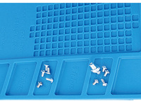 Tapis magnétique résistant à la chaleur pour travaux de soudage, réparation, isolation, banc de travail pour téléphone et ordinateur