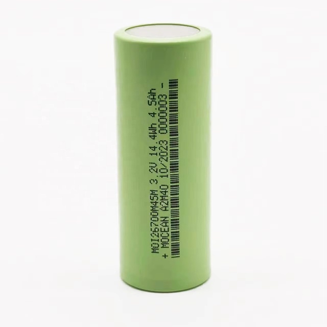 Mocean Lipo4 Battery 26700 Lfp Lithium Battery EV E-Bikelithium Ion Cell Rechargeable Electric Vehicle Cell 26700 4500mah