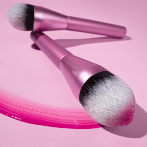 <span class=keywords><strong>Pinceau</strong></span> de maquillage rose clair à manche en aluminium, <span class=keywords><strong>pinceau</strong></span> pour blush liquide ou crème, <span class=keywords><strong>pinceau</strong></span> pour fond de teint - Product Image 5