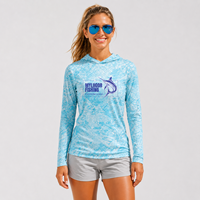 Camisas de Pesca de Manga Larga con Protección UV UPF 50 y Logotipo Personalizado al por Mayor para Mujer