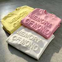T-shirt personnalisé de créateur en coton épais pour homme, manches courtes, imprimé 3D, streetwear, haute qualité, coupe ample de luxe