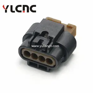 Ylcn conector fêmea elétrico de 4 pinos, plástico à prova d'água automotivo 1-1456426-5 4-1456426-1