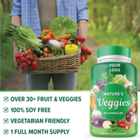Offre Spéciale – Complément Énergétique Naturel en Capsules de Fruits et Légumes à Marque Blanche pour Renforcer l'Immunité des Adultes