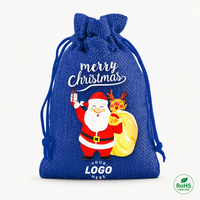 Sacs en jute avec cordon de serrage 30x20cm, couleur naturelle, réutilisables, en chanvre écologique, pour emballage cadeau 100*140mm