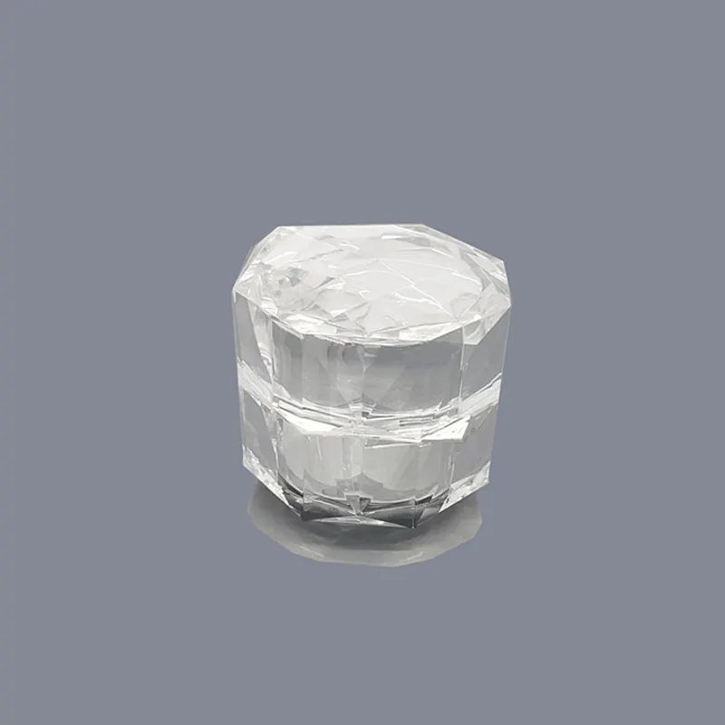 1 oz 2 oz 4oz 5g 10g 12g 15g 30g 50g Diamond Clear Small Empty Cosmetic Plastic Makeup Jars with Lids