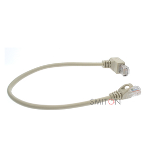 Câble <span class=keywords><strong>Ethernet</strong></span> coudé à 90 degrés du fabricant, connecteur réseau RJ45, cordon de raccordement CAT5 - Product Image 4