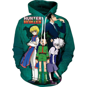 Sweat-shirt à capuche imprimé de dessin animé, personnalisé, dernière conception <span class=keywords><strong>Hunter</strong></span>, pull de bande dessinée <span class=keywords><strong>hunter</strong></span> <span class=keywords><strong>x</strong></span> <span class=keywords><strong>hunter</strong></span> - Product Image 4