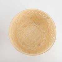 Panier de rangement en bambou naturel tissé à la main avec poignée pour fruits, linge, jouets, organisation de la maison et de la cuisine