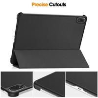 Prix moins cher pour OnePlus Pad 2 Pro / Pad 3 Global Custer Texture 3-Fold Holder Étui en cuir pour tablette intelligente