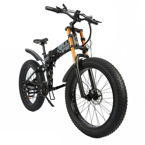 Bicicleta Eléctrica Plegable de 26 Pulgadas con Llantas Gruesas, Motor sin Escobillas de 48V 500W, Batería Oculta, Largo Alcance, Bicicleta Eléctrica de Montaña para Adultos - Product Image 3