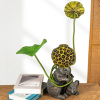 Pousses de lotus artificielles de haute qualité, très réalistes, en plastique durable, pour la décoration de la maison, de Thanksgiving, de mariages et de Noël