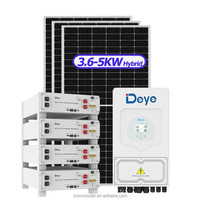 Vente en gros de batterie d'onduleur Deye Longi Jinko Panneau solaire 5-8kW Kit complet de système solaire hybride avec accessoires gratuits