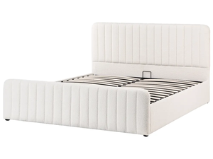 <span class=keywords><strong>Lit</strong></span> ottoman <span class=keywords><strong>blanc</strong></span> Teddy Boucle LUNAN 160 X 200 cm - Product Image 3