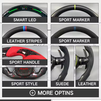 Volant sport personnalisé avec écran LED intelligent en fibre de carbone forgée pour Hyundai Elantra N I20 I30 N Line Veloster N