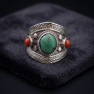 Bague en argent sterling 925 pour homme avec pierres bleues naturelles, forme animale, pierre précieuse bleue certifiée, bague de fiançailles - Product Image 2