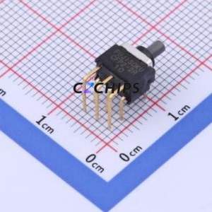 CFP2-2RC4-AW <b>Push</b> <b>Button</b> <b>Switch</b> Through hole Component THT <b>Switch</b> Double Pole Double Throw Round Plunger Right Angle Insert 28V - Product Image 1