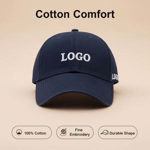 Gorra de Béisbol Clásica de Alta Calidad, Nueva, Original, Unisex, de 6 Paneles, Cierre a Presión, Bordado de Hojas, 100% Algodón, Transpirable - Product Image 3