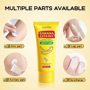 SADOER OEM ODM Etiqueta Privada cuerpo Natural Banana suave crema depilatoria calmante <span class=keywords><strong>Intimas</strong></span> Bikini indoloro para mujeres - Product Image 4