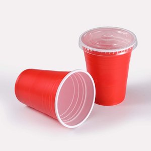 Custom Logo Red Disposable PP <b>Plastic</b> <b>Cups</b> Party <b>Drinking</b> <b>Cups</b> for Cold Beverages Factory Direct OEM Manufacturer - Product Image 5